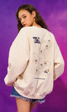 ティーダブリューエヌ(TWN)  MAPFIND SWEAT SHIRT IVORY STMT3303