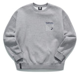 ティーダブリューエヌ(TWN)  MAPFIND SWEAT SHIRT GREY STMT3303