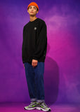 ティーダブリューエヌ(TWN)  ICEBERG PIGMENT SWEAT SHIRT BLACK STMT3295