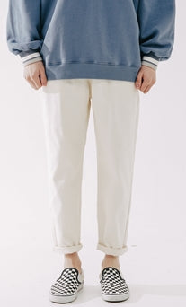 ダブルユーブイプロジェクト(WV PROJECT)  Plain Cotton Banding Pants Cream CJLP7432