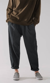 ダブルユーブイプロジェクト(WV PROJECT) Churos Corduroy Banding Pants Black CJLP7423