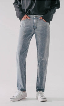 ダブルユーブイプロジェクト(WV PROJECT) Mixed Denim Pants GreyBlue CJLP7426