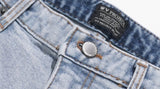 ダブルユーブイプロジェクト(WV PROJECT) Mixed Denim Pants GreyBlue CJLP7426