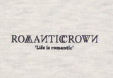 ロマンティッククラウン(ROMANTIC CROWN) RMTCRW SLOGAN SWEAT SHIRT_MELANGE IVORY