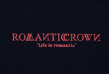 ロマンティッククラウン(ROMANTIC CROWN) RMTCRW SLOGAN SWEAT SHIRT_NAVY