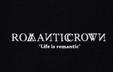 ロマンティッククラウン(ROMANTIC CROWN) RMTCRW SLOGAN SWEAT SHIRT_BLACK
