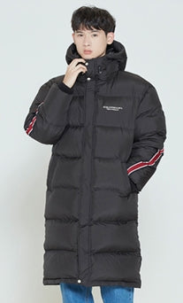 ロマンティッククラウン(ROMANTIC CROWN) BANDLINE DUCK DOWN BENCH PARKA_BLACK
