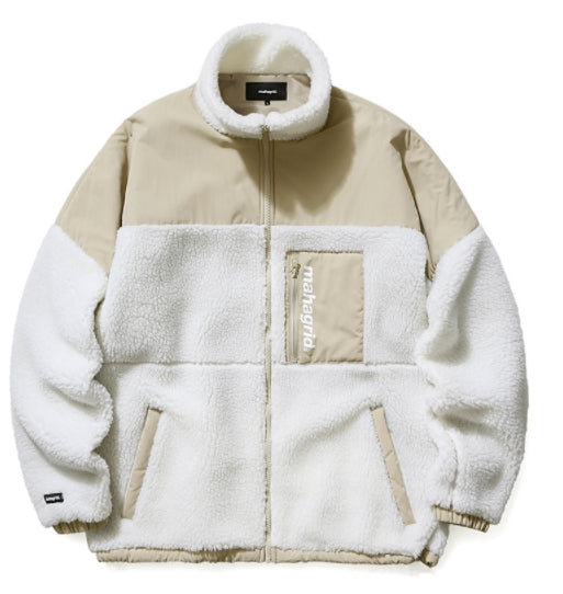 mahagrid (マハグリッド) MIL HEAVY FLEECE JACKET [IVORY