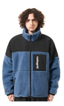 mahagrid (マハグリッド)  MIL HEAVY FLEECE JACKET [BLUE]