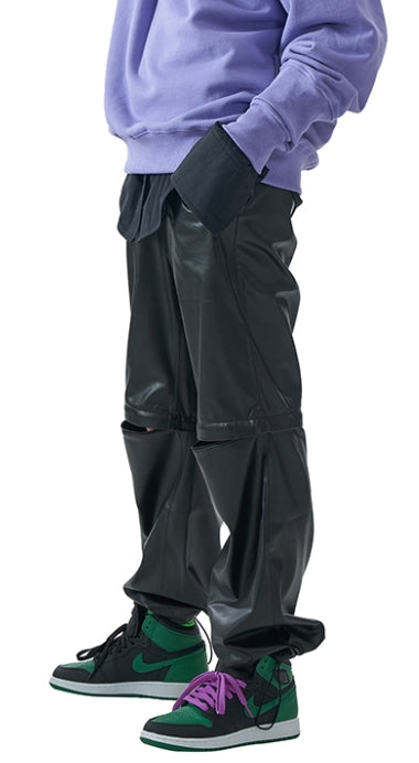 MMIC(エムエムアイシー) FAUX LEATHER ZIPPER PANTS