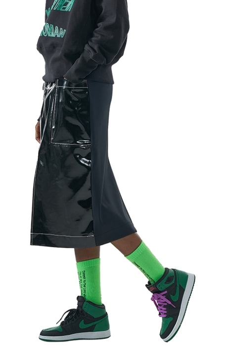 MMIC(エムエムアイシー) HALF ENAMEL MIX SKIRT