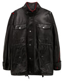 MMIC(エムエムアイシー) BLACK SOFT LEATHER PARKA W