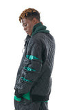 MMIC(エムエムアイシー) MULTI STRING QUILTED PULLOVER BK