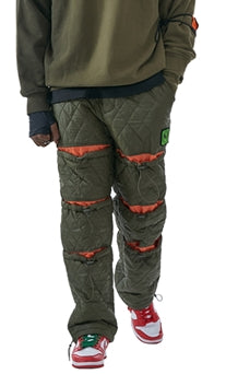 MMIC(エムエムアイシー) MULTI STRING QUILTED PANTS OL