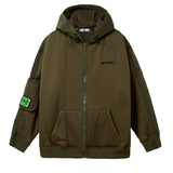 MMIC(エムエムアイシー) HALF QUILTED ZIP-UP HOODIE KH W