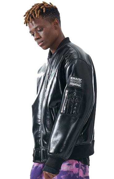 MMIC(エムエムアイシー) ENAMEL MOUTON BOMBER JACKET