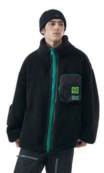 MMIC(エムエムアイシー) UTILITY BOA FLEECE JACKET BK