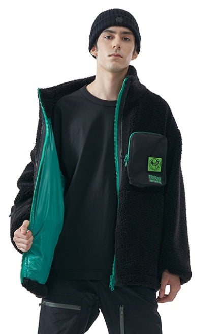 MMIC(エムエムアイシー) UTILITY BOA FLEECE JACKET BK