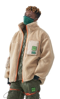 MMIC(エムエムアイシー) UTILITY BOA FLEECE JACKET BG