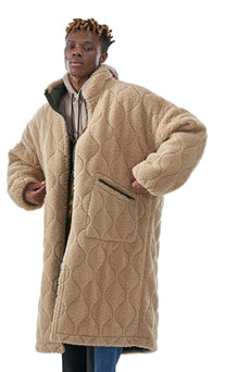 MMIC(エムエムアイシー) REVERSIBLE BOA FLEECE LONG JACKET BG