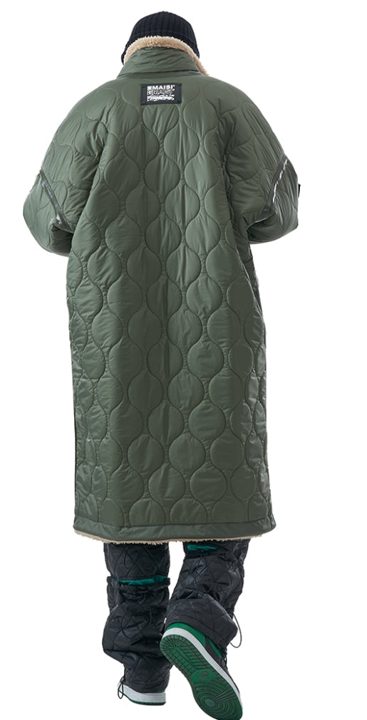 MMIC(エムエムアイシー) REVERSIBLE BOA FLEECE LONG JACKET BG