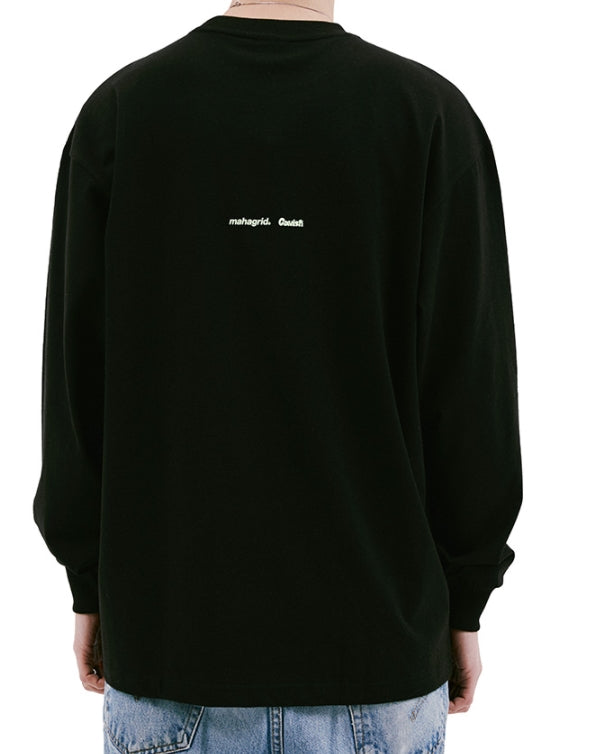 mahagrid (マハグリッド)  NEIGHBOUR LS TEE [BLACK]