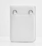 SSY(エスエスワイ) MINIMAL BAR SQUARE LEATHER BAG & CARDWALLET WHITE