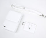 SSY(エスエスワイ) MINIMAL BAR SQUARE LEATHER BAG & CARDWALLET WHITE