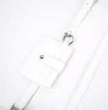 SSY(エスエスワイ) MINIMAL BAR SQUARE LEATHER BAG & CARDWALLET WHITE