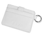 SSY(エスエスワイ) MINIMAL BAR SQUARE LEATHER BAG & CARDWALLET WHITE