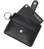 SSY(エスエスワイ) MINIMAL BAR SQUARE LEATHER BAG & CARDWALLET BLACK