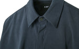 SSY(エスエスワイ)                                    SUPREME TOUCH RELAXED FIT SHIRT BLUE CHARCOAL