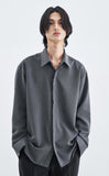 SSY(エスエスワイ) VERTICAL TIP BASIC SHIRT RELAXED FIT GREY