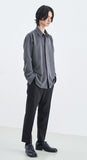 SSY(エスエスワイ) VERTICAL TIP BASIC SHIRT RELAXED FIT GREY