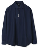SSY(エスエスワイ) VERTICAL TIP BASIC SHIRT RELAXED FIT NAVY