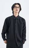 SSY(エスエスワイ)   VERTICAL TIP BASIC SHIRT RELAXED FIT BLACK