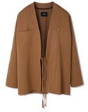 SSY(エスエスワイ)  MINIMAL BAR HANTEN SHIRT CARDIGAN BEIGE