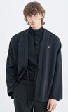 SSY(エスエスワイ) MINIMAL BAR HANTEN SHIRT CARDIGAN BLACK