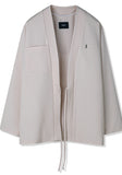 SSY(エスエスワイ) MINIMAL BAR HANTEN SHIRT CARDIGAN IVORY