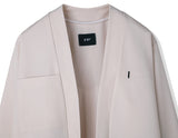 SSY(エスエスワイ) MINIMAL BAR HANTEN SHIRT CARDIGAN IVORY