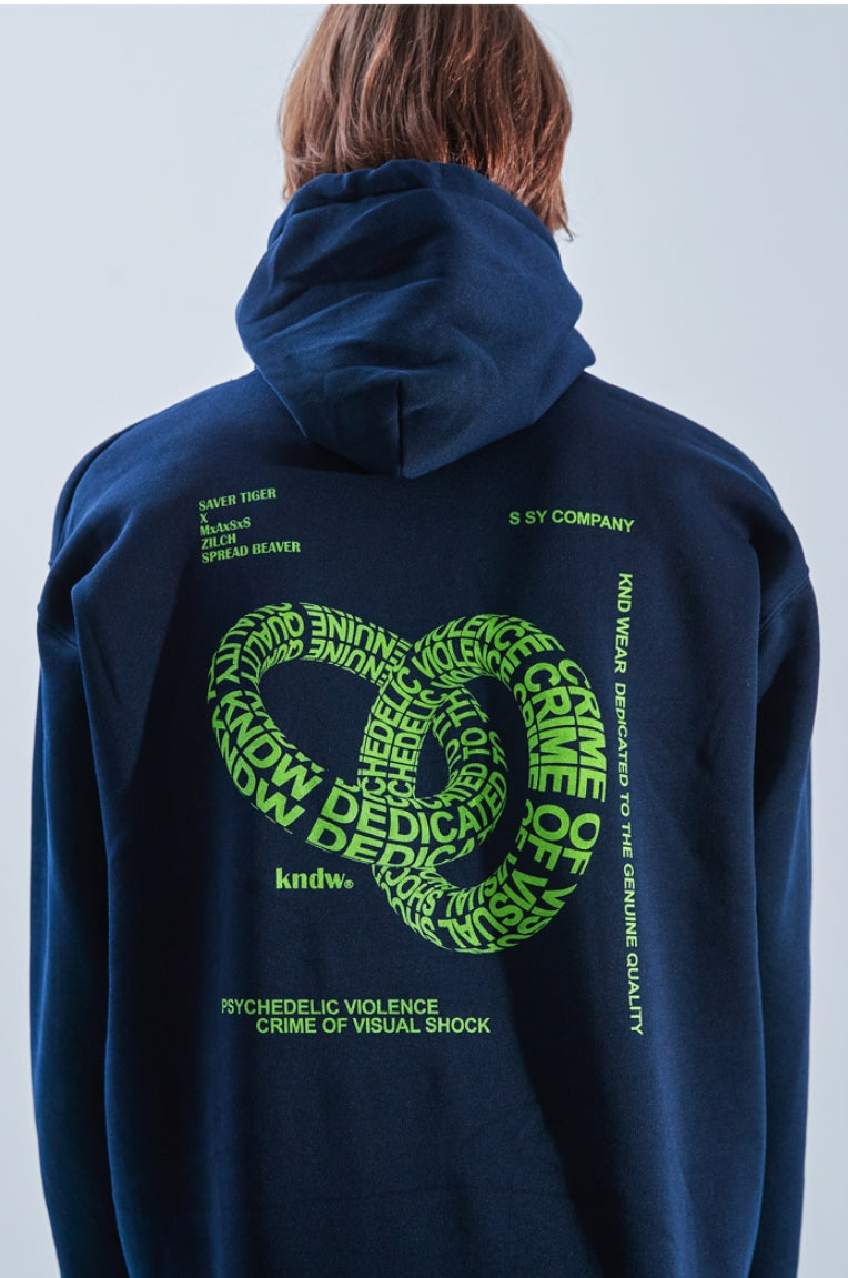 KND(ケイエンド) VIOLENCE HIDE GRAPHIC HOODY-K