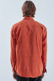 KND(ケイエンド) 2POCKET SOFT LUSTER CORDUROY SHIRT ORANGE-K