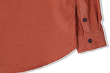 KND(ケイエンド) 2POCKET SOFT LUSTER CORDUROY SHIRT ORANGE-K