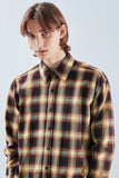 KND(ケイエンド) YELLOW OMBRE CHECK SHIRT-K