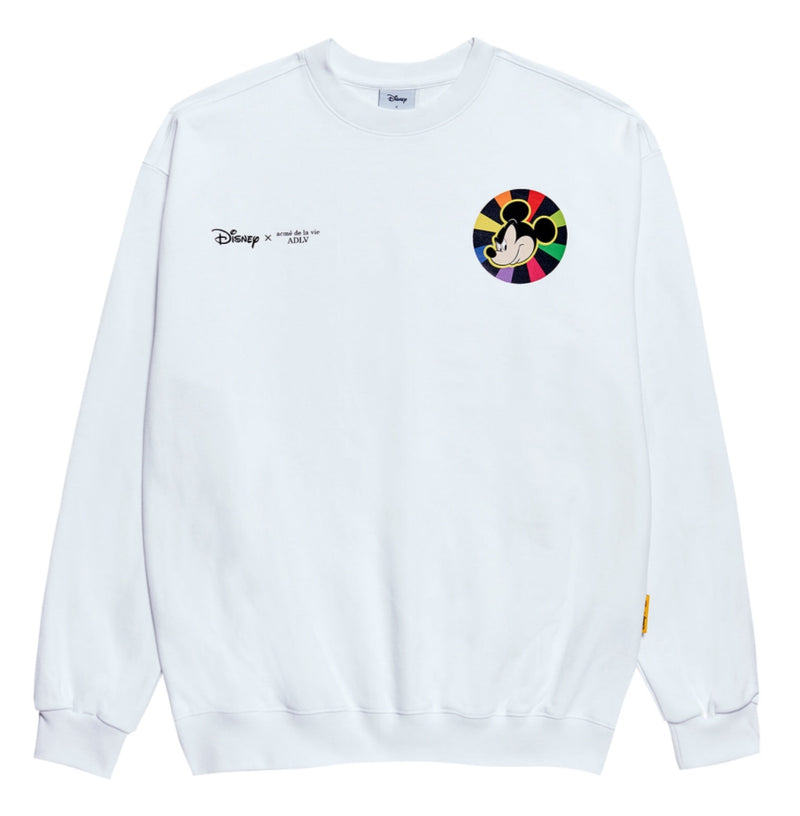 アクメドラビ(acme' de la vie)  [DISNEY X ADLV] MASCOT MICKEY_SWEATSHIRT WHITE