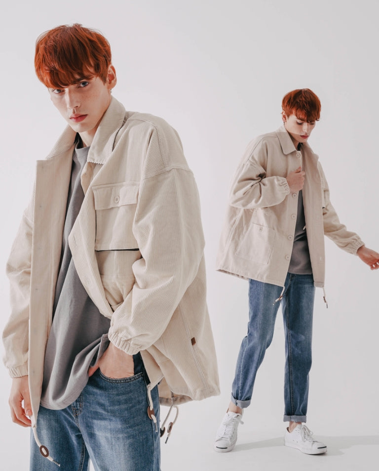 ダブルユーブイプロジェクト(WV PROJECT)  Cookie Dough Corduroy Fishtail Jacket Cream CJOT7424