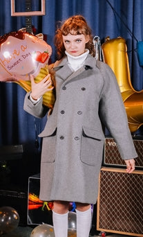 ダブルユーブイプロジェクト(WV PROJECT)  Wool Soft Double Coat Gray JJOT7201