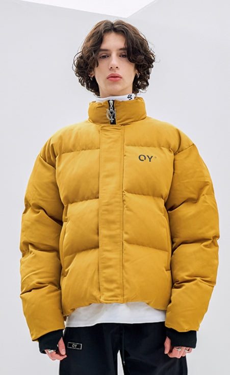 オーワイ(OY) LOGO SHIRRING PADDING- MUSTARD