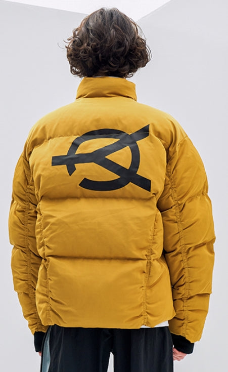 オーワイ(OY) LOGO SHIRRING PADDING- MUSTARD