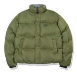 オーワイ(OY) LOGO SHIRRING PADDING- KHAKI